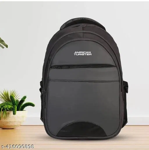 Polyester Backpack for Men & Women, Black