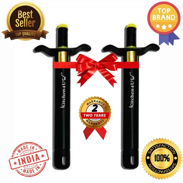 Kitchen4U Gas Lighter (Black, Pack of 2)