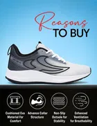 Sports Shoes for Men, White & Black 