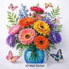 Fancy 3D Floral Wall Sticker 