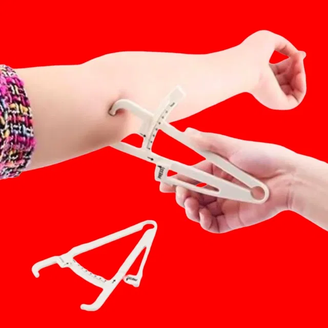Lightweight Eco-Friendly Body Fat Measuring Caliper (Multicolor, Pack of 1)