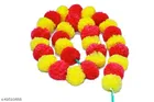 Plastic Artificial Marigold Flowers Garlands 