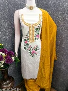 Embroidered Patiala Suit for Women 