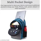 Nylon Backpack for Men & Women, Blue