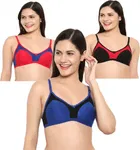 Cotton Blend Non Padded Bra for Women 