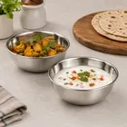 सिंपलहोम हल्का स्टील कटोरा, 300 ml, 2 का पैक