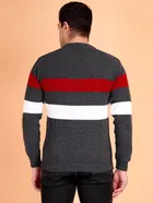 Full Sleeves Sweater For Men, Grey 