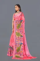 Crepe Printed Saree for Women 