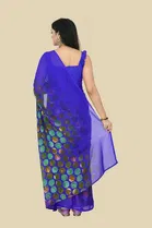 Trendy Georgette Saree with Blouse Piece For Women 