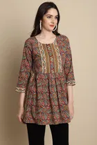 Cotton Printed Top for Women 