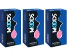 Moods Bubblegum 12 Pcs Dotted Condoms for Men (Set of 3)