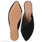 Solid Synthetic Mules for Women 
