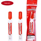 Oddy White Fluid 8 ml 28 mm Correction Pen (Pack of 2)
