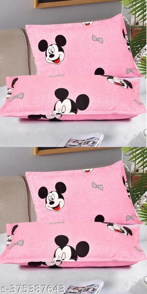 Cotton Pillow Covers (Multicolor, 17x27 inches) (Pack of 4)