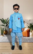 Cotton Blend Sherwani for Boys 