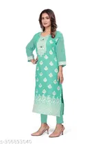 Cotton Embroidered Kurti for Women 