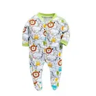 Hosiery Cotton Printed Rompers for Kids, Multicolor, Pack of 3 