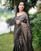 Banarasi Silk Zari Woven Saree for Women 