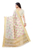 Printed Saree with Blouse Piece for Women 