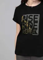 Round Neck Printed T-Shirt for Women 