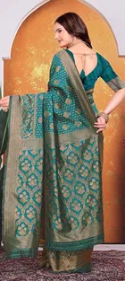 Banarasi Silk Embroidered Saree for Women 