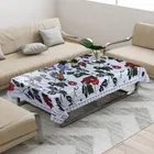 PVC Printed Waterproof Rectangle 4 Seater Table Cloth 