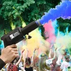 Handheld Pyro Holi & Party Gun Sparkler Sparkler with 6 pack Holi scented colour Pyro smoke and 1 Gun