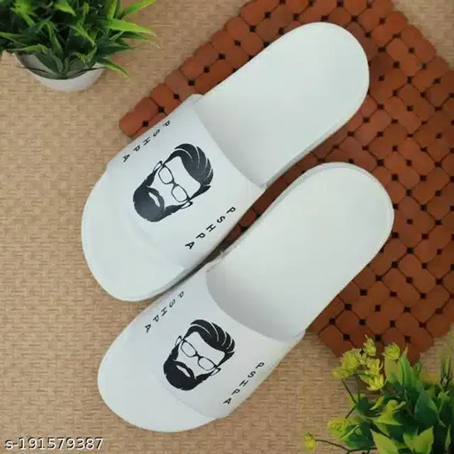 Sliders for Men (White, 6)