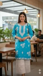 Stylish Printed Kurta Palazzo Set for Women 