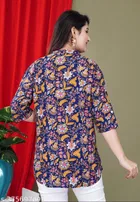 Rayon Three Quarter Sleeves Top for Women 