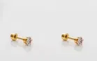 Gold Plated Alloy Nosepins for Women, Gold, Pack of 2
