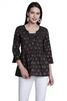 Cotton Printed Top for Women 