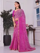 Georgette Printed Saree for Women 