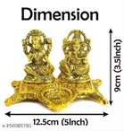 Laxmi Ganesh Idol with Diya 
