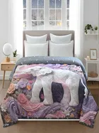 Homitecture 220 GSM Microfiber Reversible AC Comforter/Blanket for Winter/Quilt/Duvets for Double Bed Size