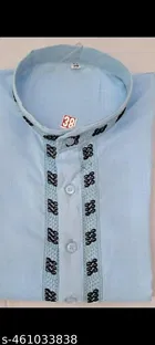Cotton Solid Kurta for Men, Mint Green & Blue, Pack of 2 