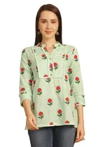 Cotton Printed Top for Women 