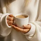 Ceramic Tea & Coffee Cup, White, Pack of 6 