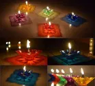 Floating Transparent Diyas Set 