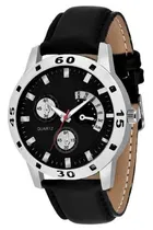Leather Analog Watch for Men 