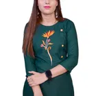 Rayon Embroidered Kurti for Women 