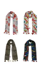 Chiffon Printed Scarves for Women & Girls 