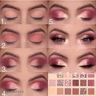 Combo of 18 Shades Eyeshadow Palette with 2 Pcs Makeup Blender & 5 Pcs Makeup Brushes 