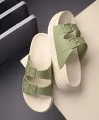 Heels for Women (Green, 5)