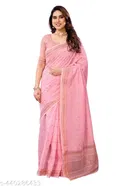 Cotton Linen Saree for Women 