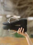 Shoetopia Black Solid Heel Sandals 