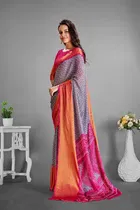 Moss Chiffon Printed Saree for Women 