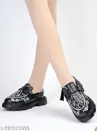 Printed Shoetopia Synthetic Loafers for Women 
