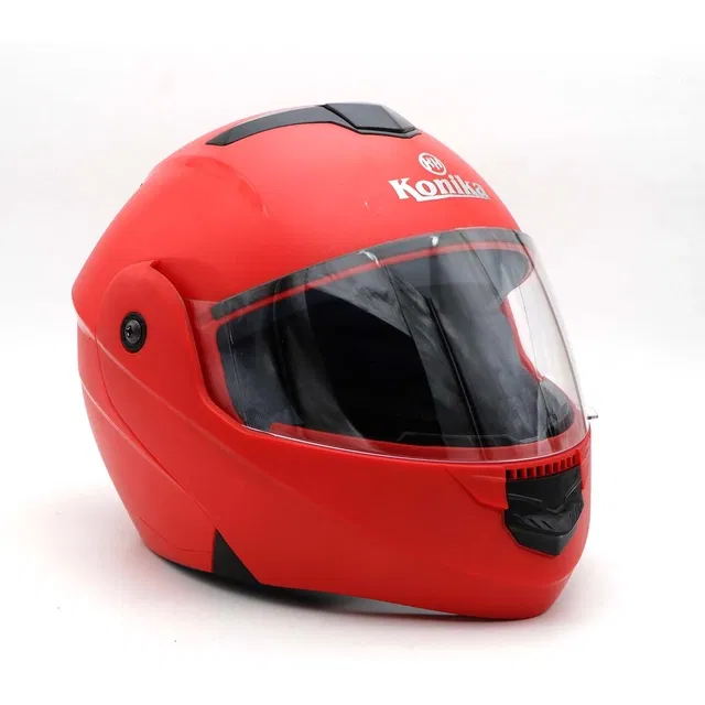 Konika Flip-On Ninja-Series Motorsports Helmet  (Red)