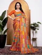Georgette Printed Saree for Women 